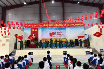 TRƯỜNG TIỂU HỌC KHÁNH TIÊN HƯỞNG ỨNG NGÀY THÀNH LẬP QUÂN ĐỘI NHÂN DÂN VIỆT NAM 22/12